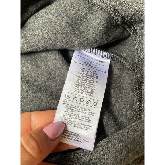 ADIDAS BNWOT Womens Gray Terry Fleece Pulllover Sz Small Sweatshirt - Picture 7 of 9